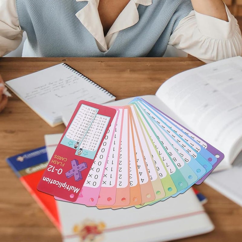 بطاقات تعليم الضرب القابلة لإعادة الاستخدام والمقاومة للمحو الجاف، أدوات رياضيات محمولة للفصول الدراسية - Image 4